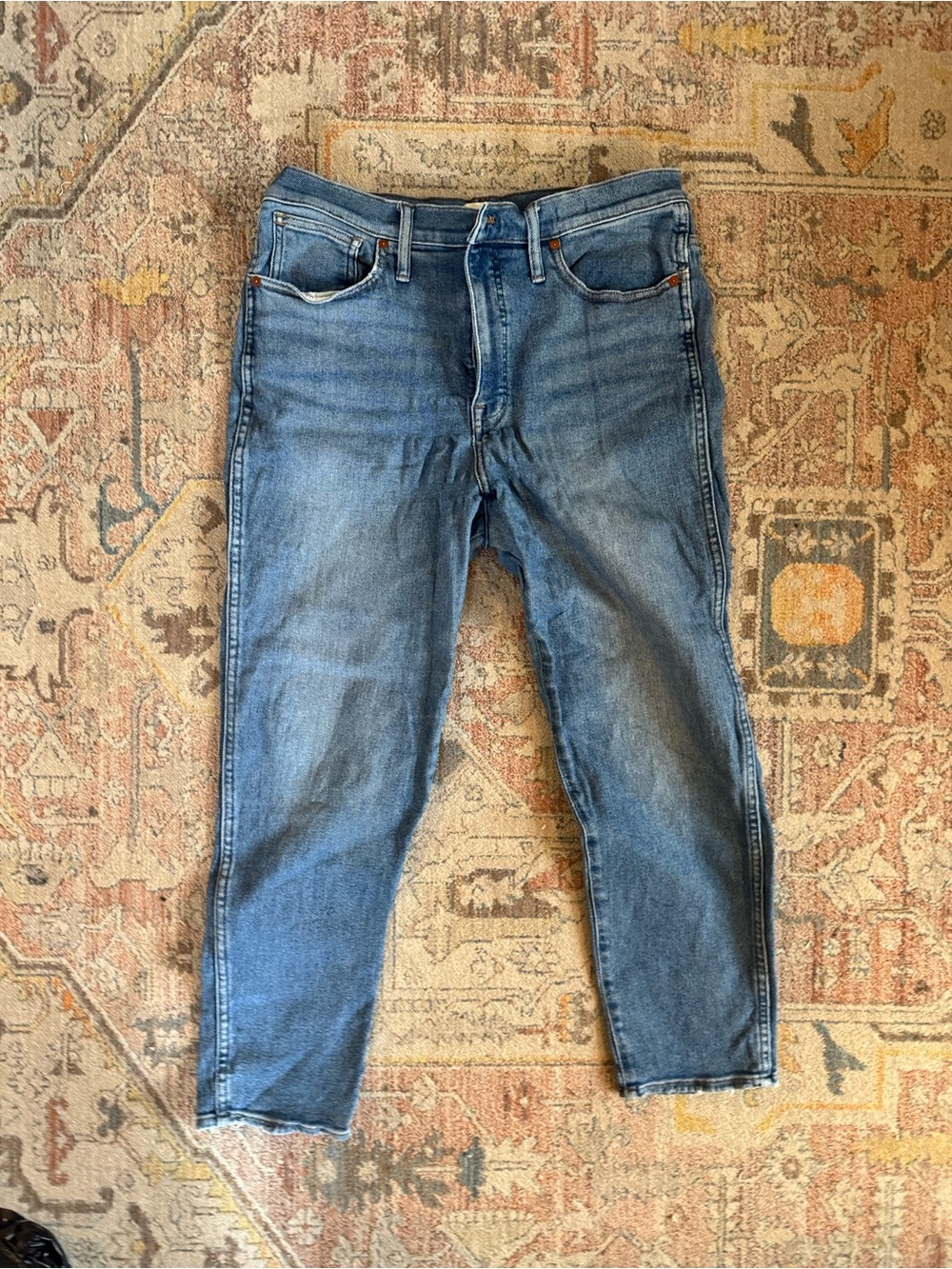 Madewell Stovepipe Blue Denim Jeans - Sz 31